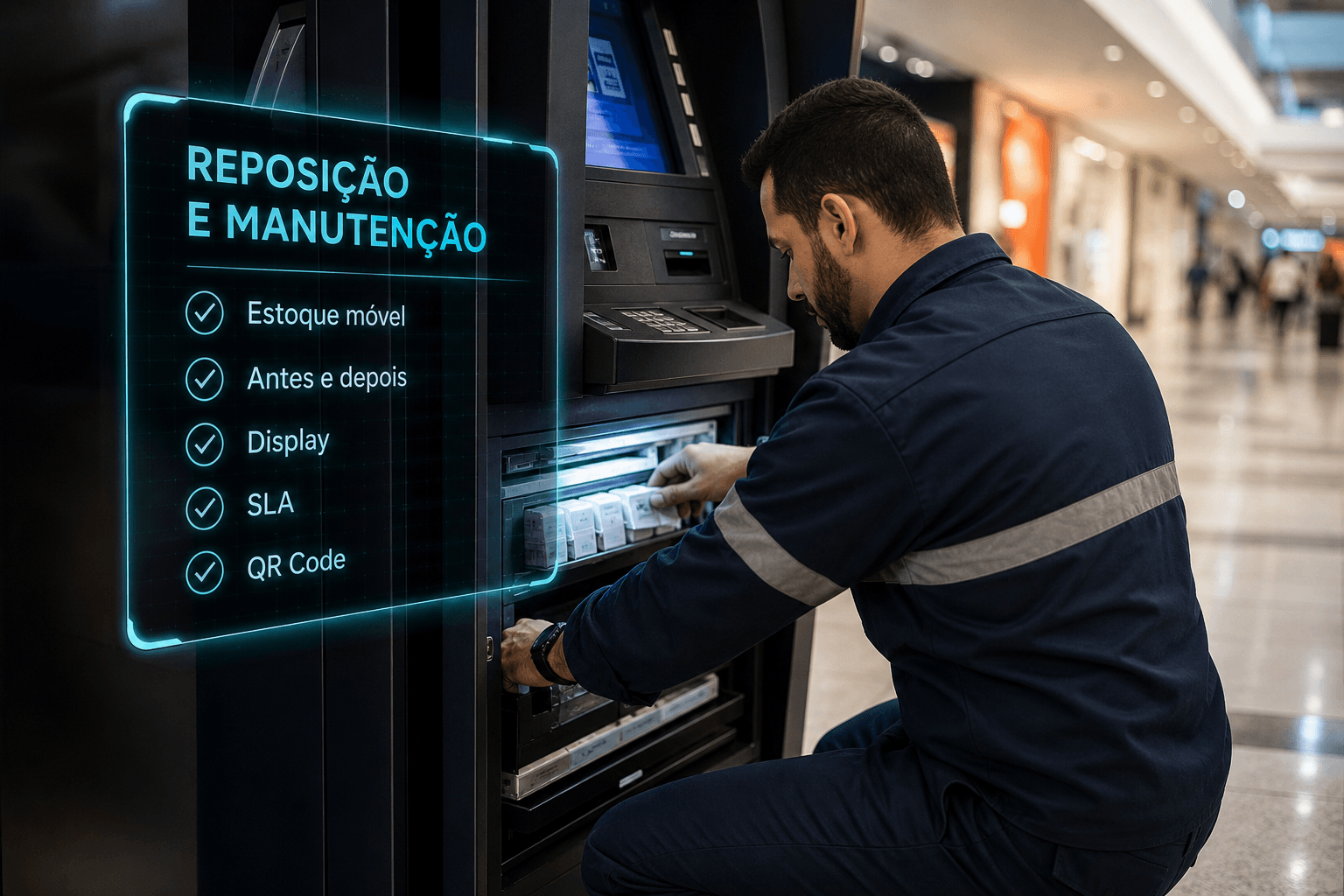Totens, ATMs e Vending Machines