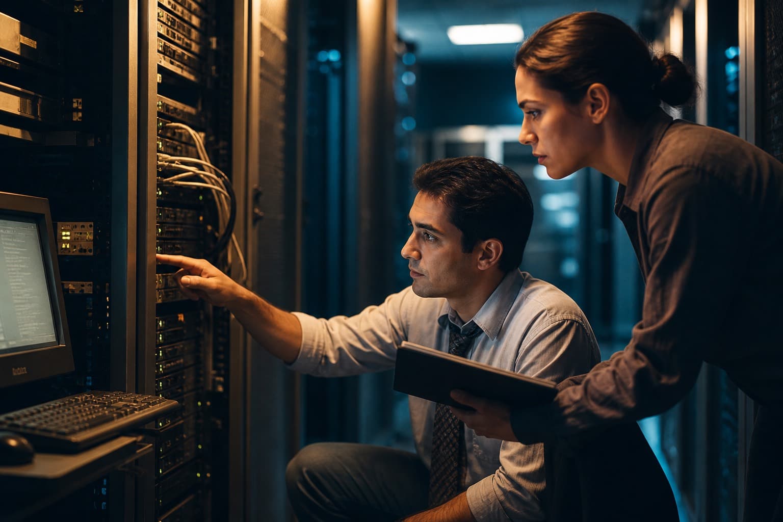 Equipe da Lan Solver em reunião de trabalho
